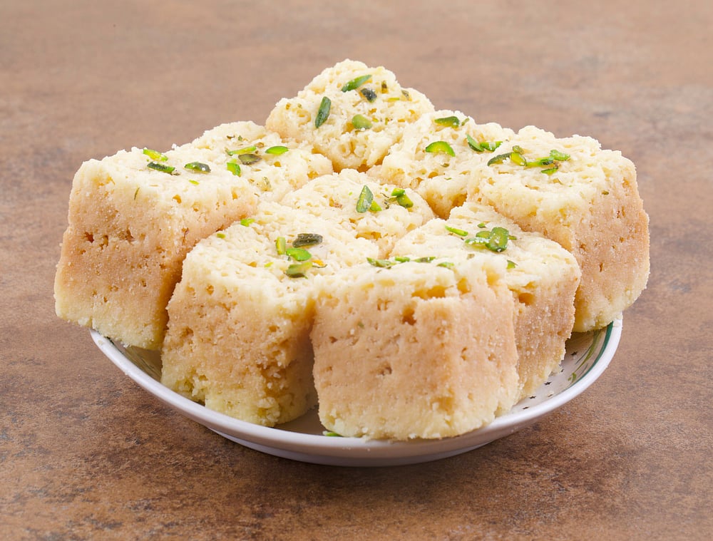 Khopra pak is made with coconut